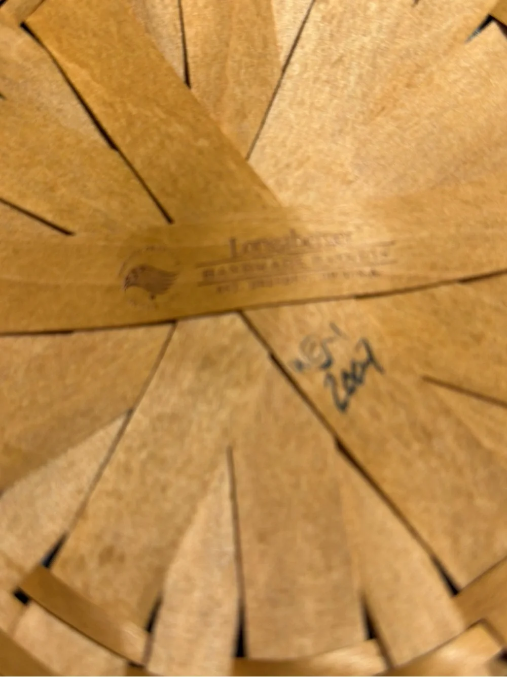 Longaberger 2007 Round Keeping Basket 9